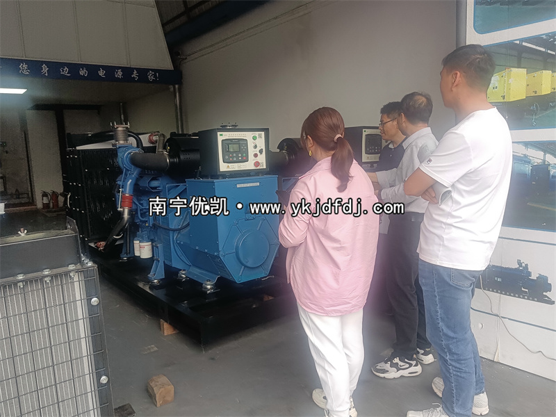 2024年3月18日，越南客戶(hù)到南寧店鋪學(xué)習(xí)柴油發(fā)電機(jī)組使用及相關(guān)知識(shí)